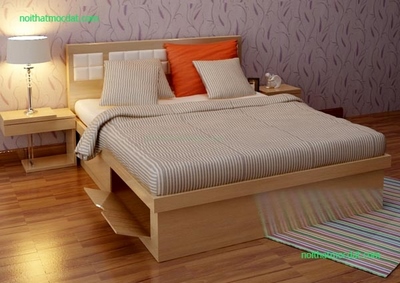 Giường ngủ gỗ công nghiệp ms 19