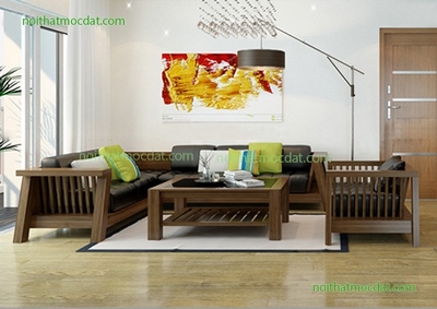 Ghế sofa gỗ óc chó ms 32