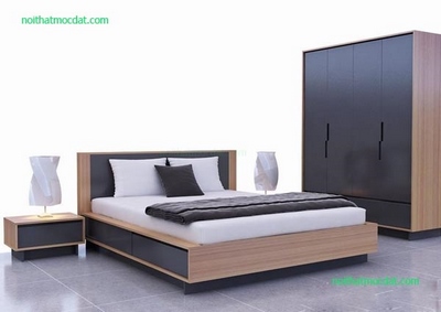Giường ngủ gỗ công nghiệp ms 08