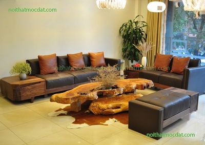 Ghế sofa gỗ óc chó ms 07-Thiết kế thi công