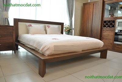 Giường ngủ gỗ tự nhiên ms 42