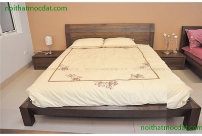 Giường ngủ gỗ tự nhiên ms 52